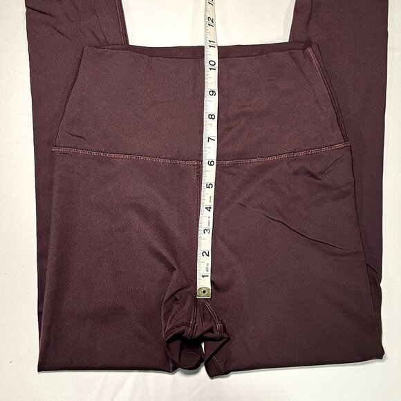 Glyder Womans Small High Waist Pure Legging in Burgundy/Plum Athleisure Comfort - Picture 4 of 7